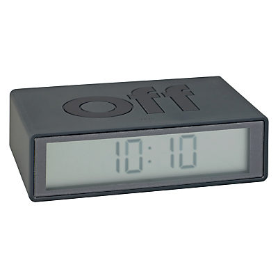 Lexon Flip Alarm Clock Grey Lexon Flip Alarm Clock Grey